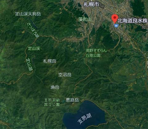 北海道良水 地下水脈のイメージ